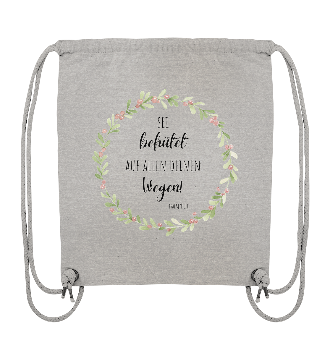 Sei behütet - Organic Gym-Bag - wertvoll und geliebt