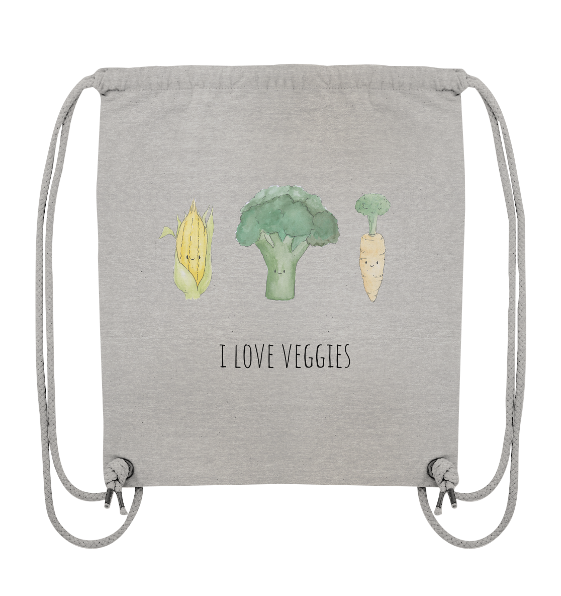 I love veggies - Organic Gym-Bag - wertvoll und geliebt