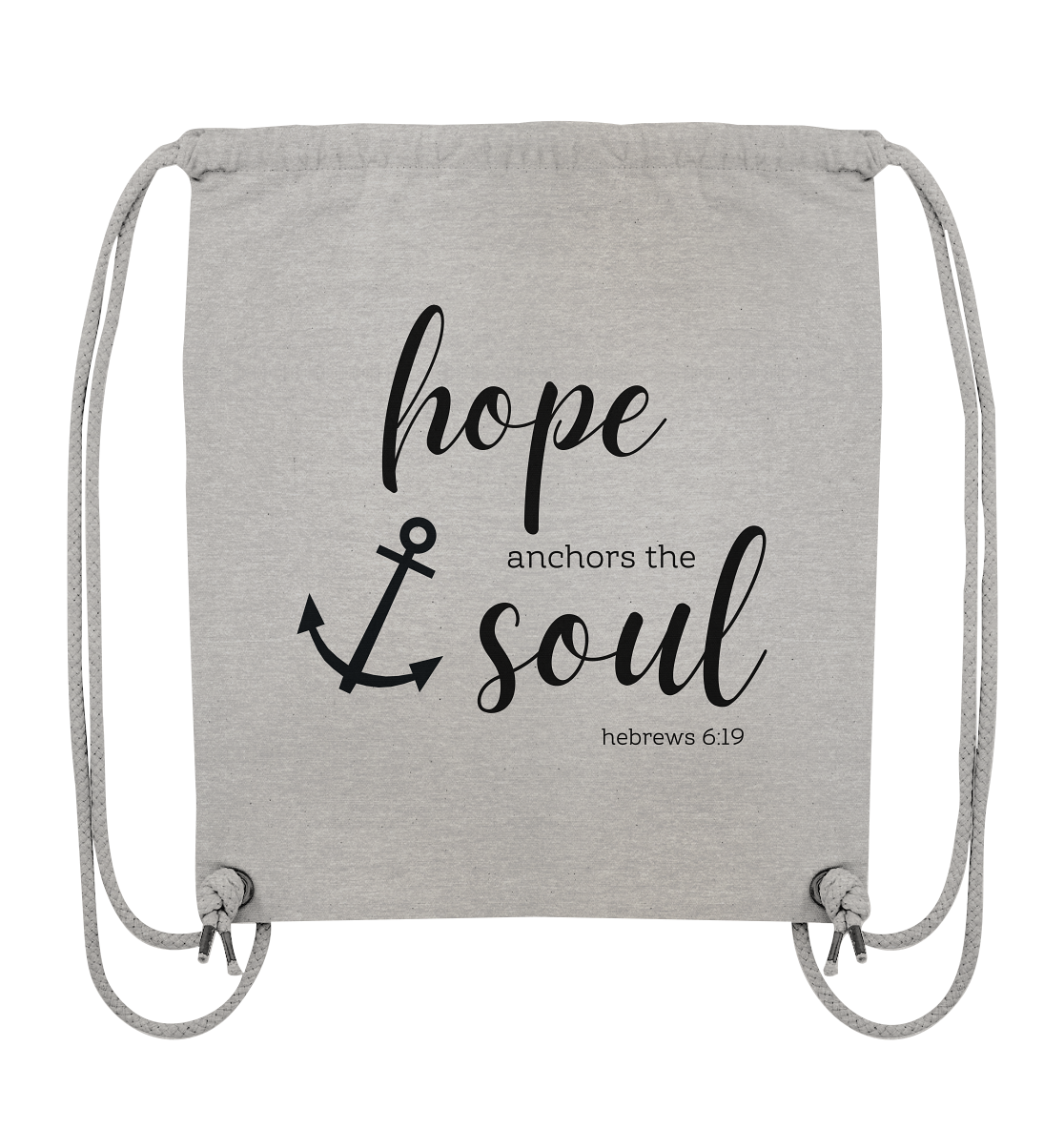 hope anchors the soul - Organic Gym-Bag - wertvoll und geliebt