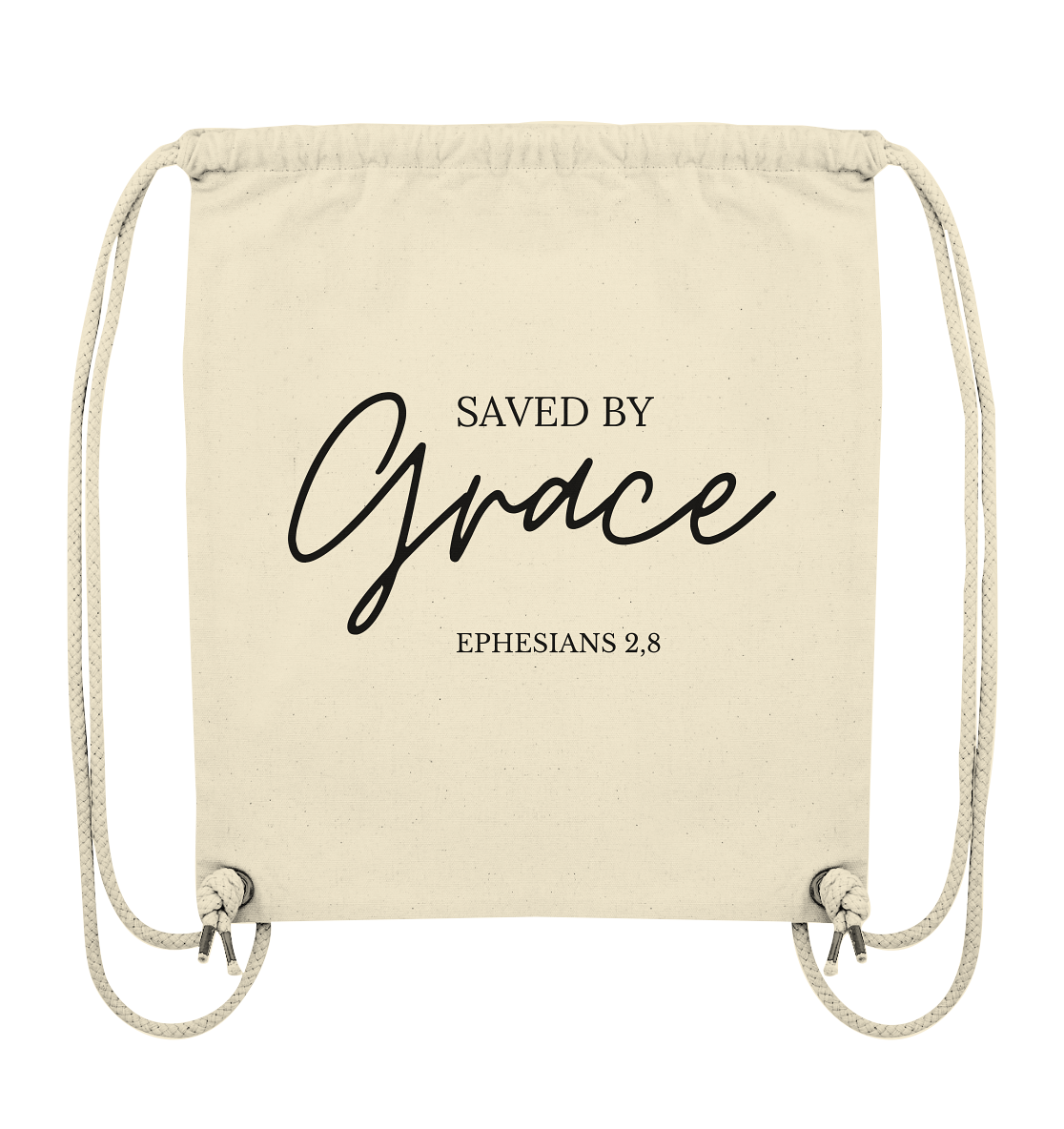 Saved by grace - Organic Gym-Bag - wertvoll und geliebt