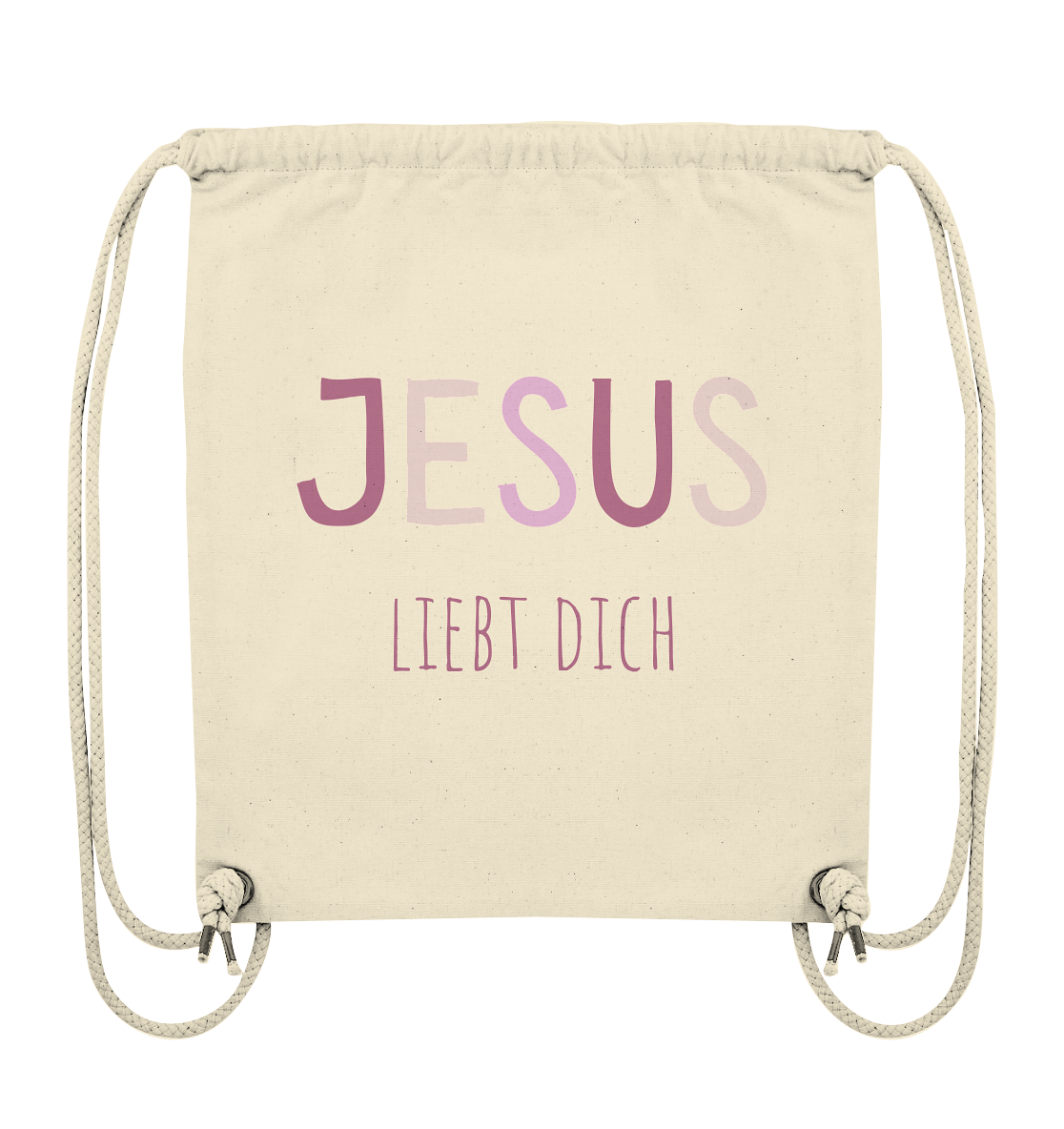 Jesus liebt dich Mädchen - Organic Gym-Bag - wertvoll und geliebt