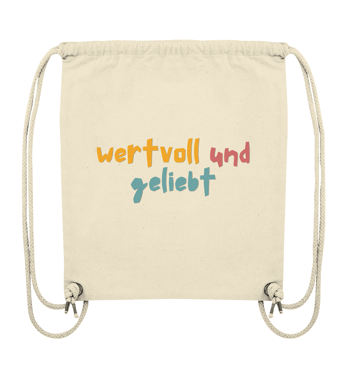 wertvoll und geliebt - Organic Gym-Bag - wertvoll und geliebt