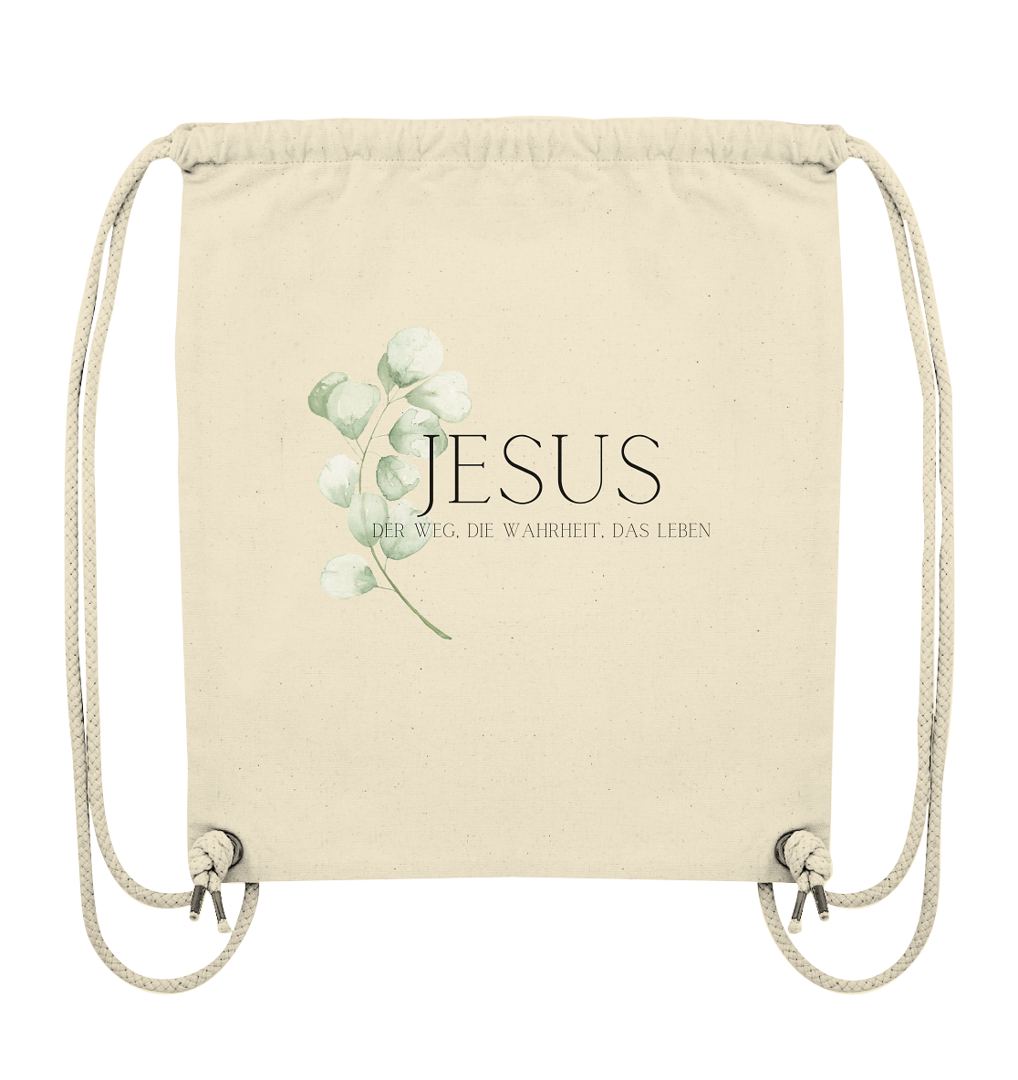 Jesus - der Weg, die Wahrheit, das Leben - Organic Gym-Bag - wertvoll und geliebt