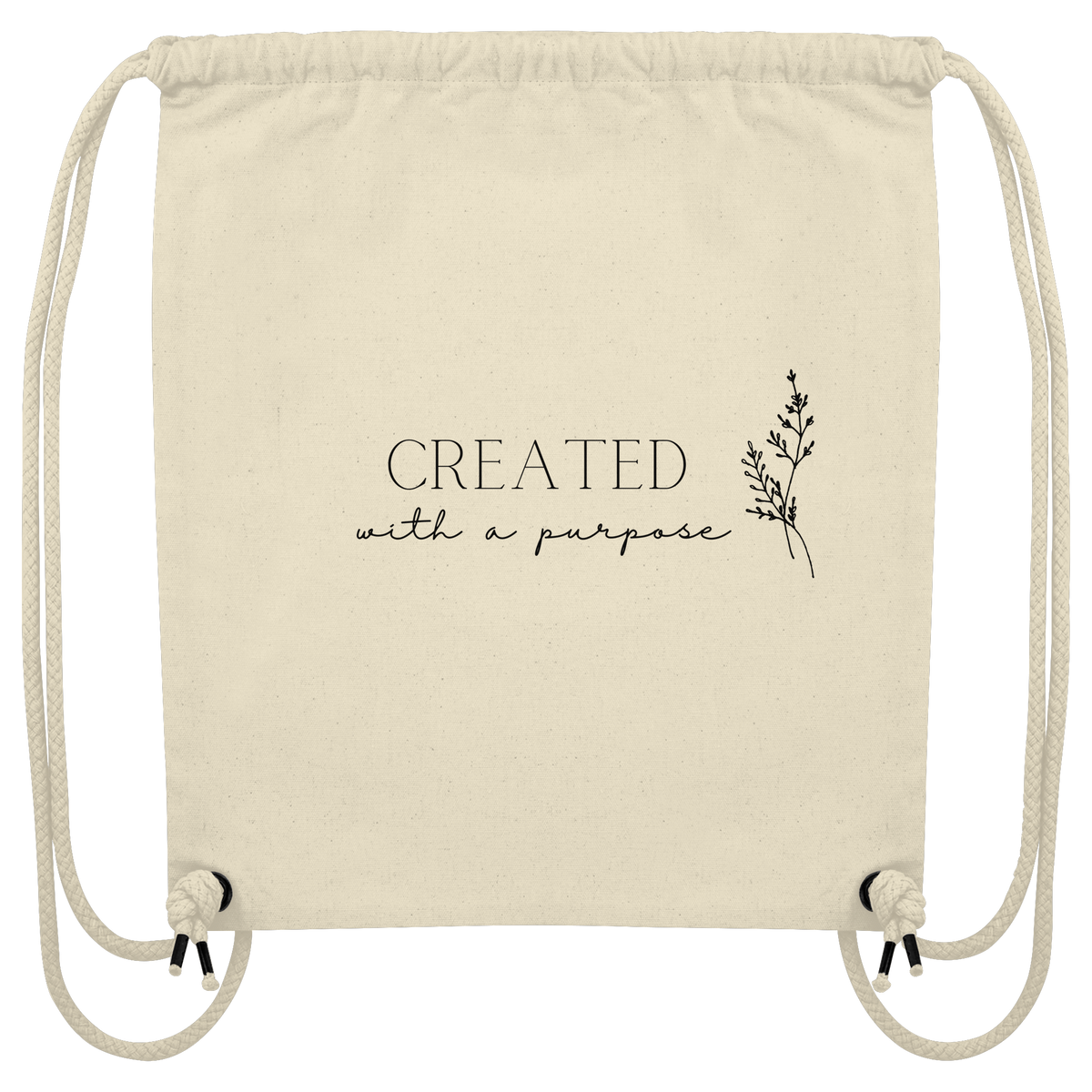 Created with a purpose - Organic Gym-Bag