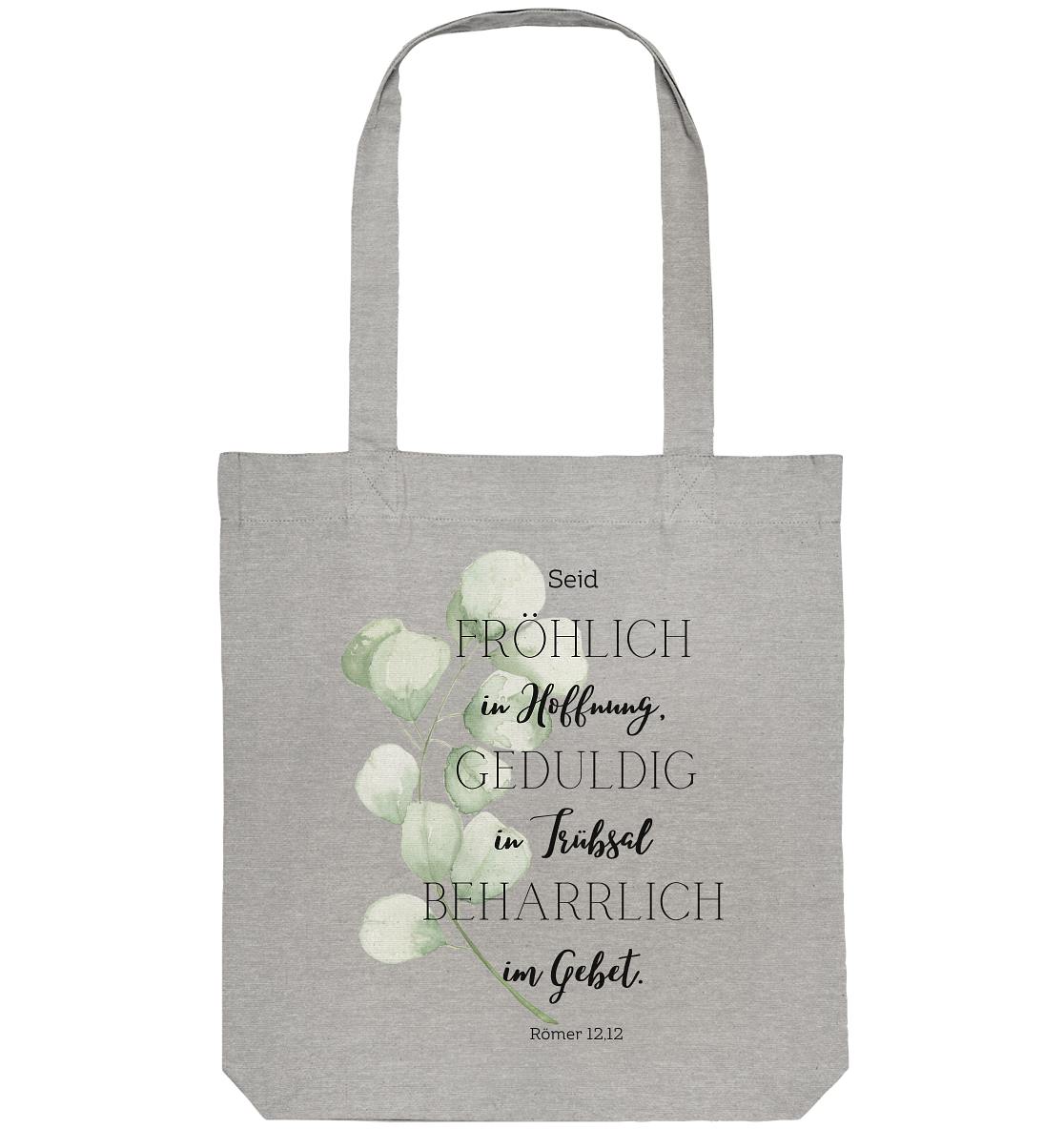 Römer 12,12 - Organic Tote-Bag - wertvoll und geliebt
