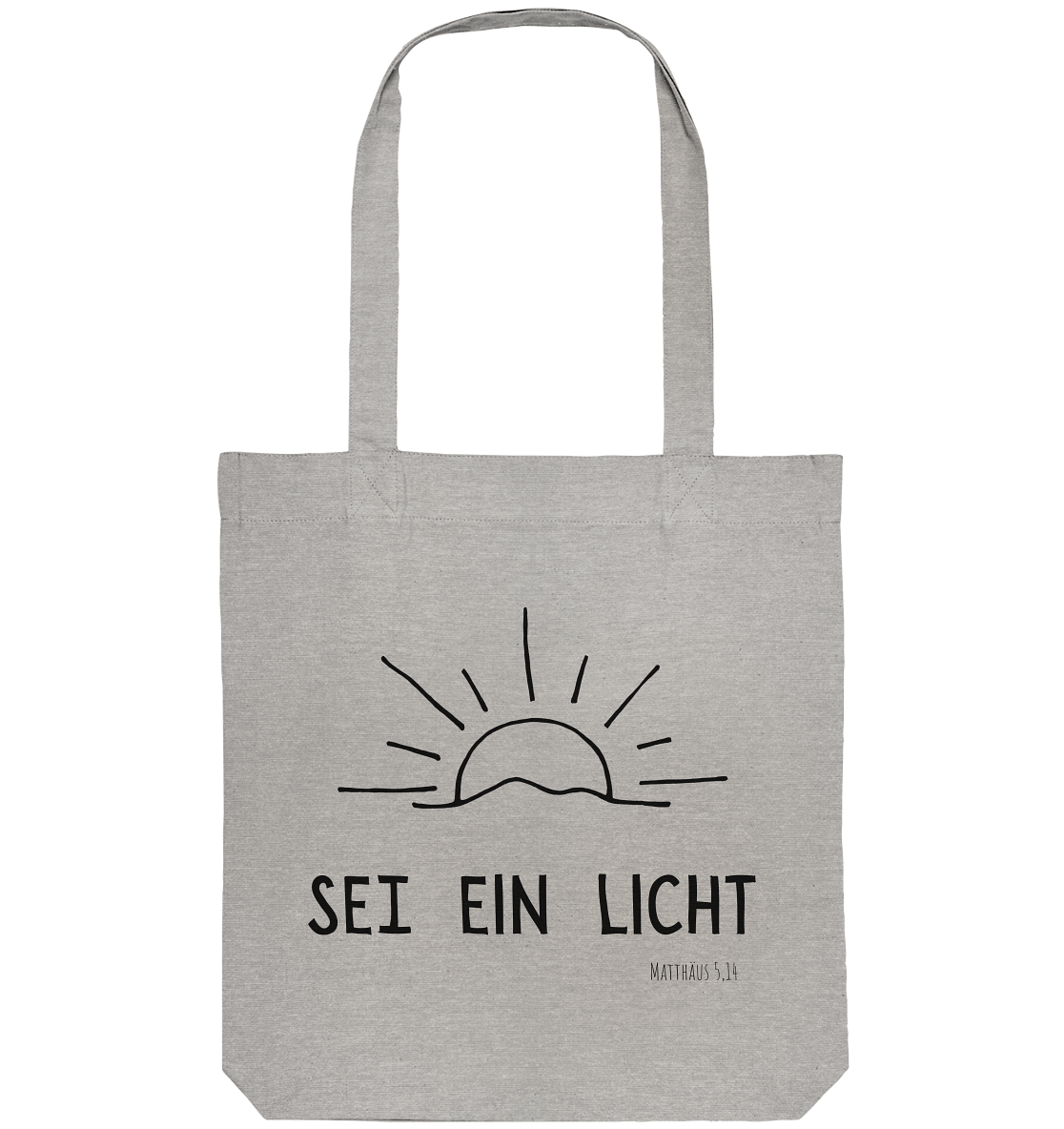 Sei ein Licht - Organic Tote-Bag - wertvoll und geliebt