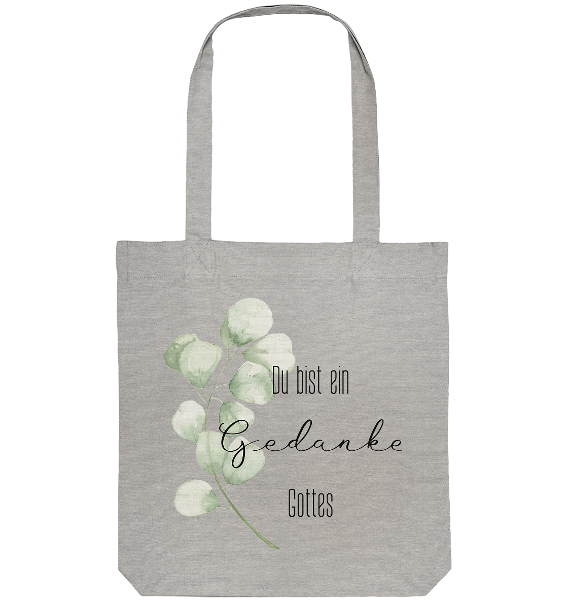 Du bist ein Gedanke Gottes - Organic Tote-Bag - wertvoll und geliebt