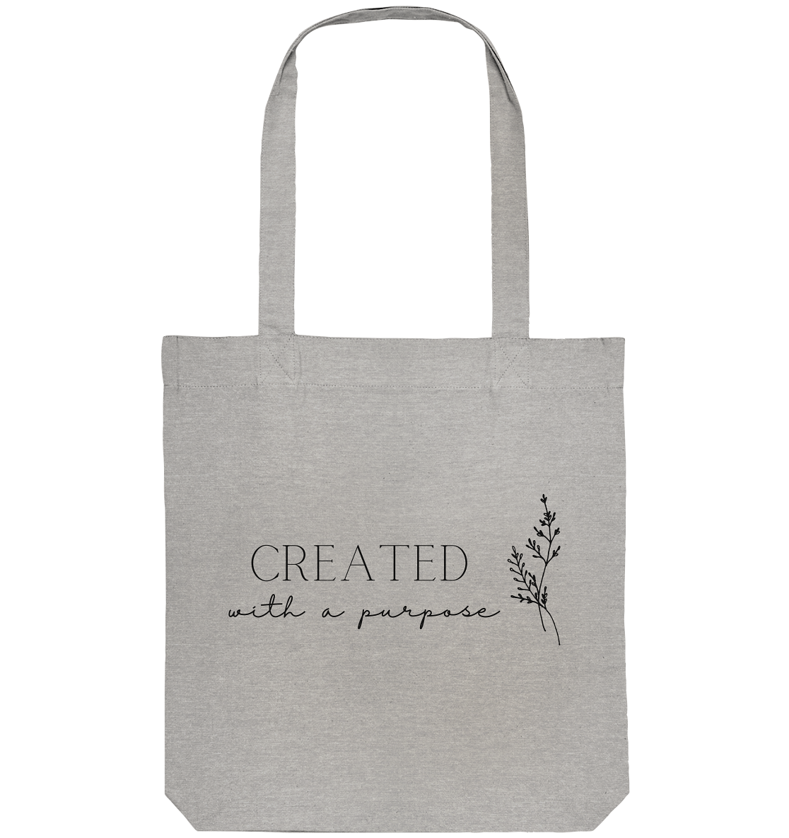 Created with a purpose D - Organic Tote-Bag - wertvoll und geliebt