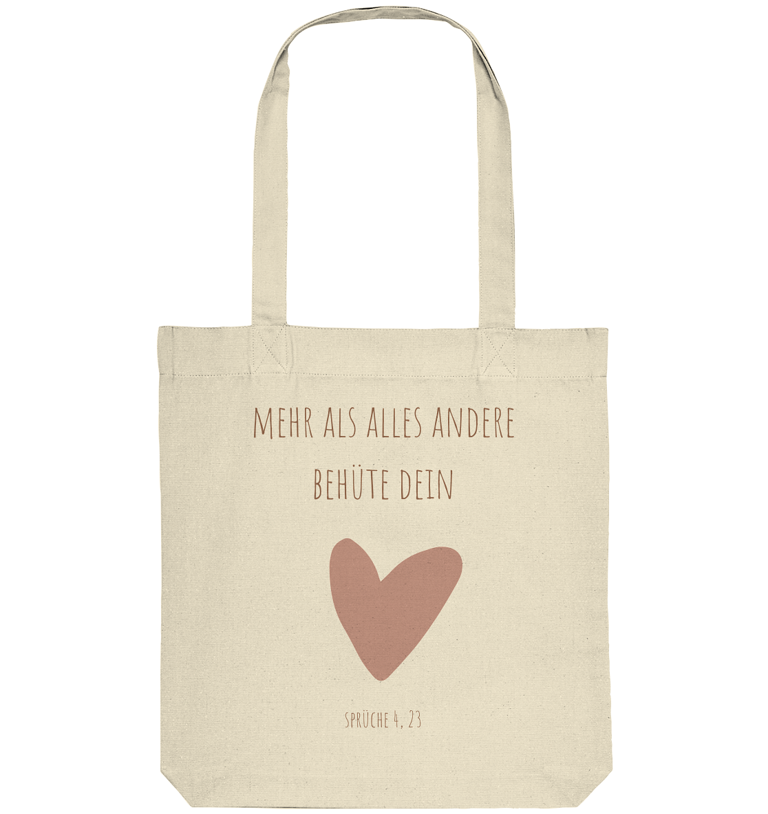 Behüte dein Herz - Organic Tote-Bag - wertvoll und geliebt