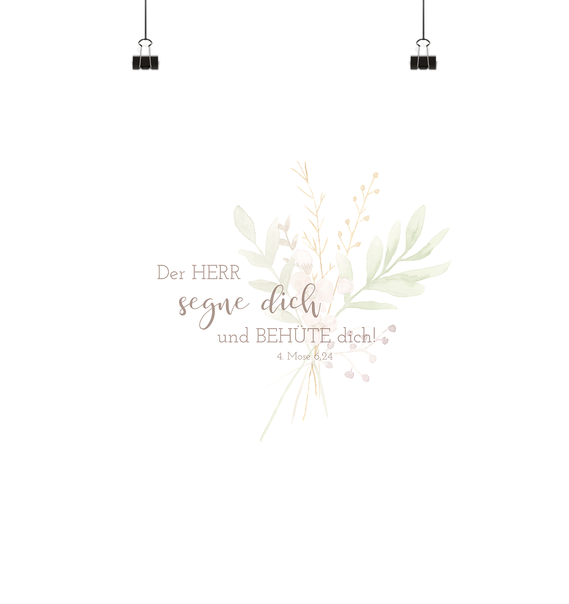 Derr Herr segne dich - Poster 40x40