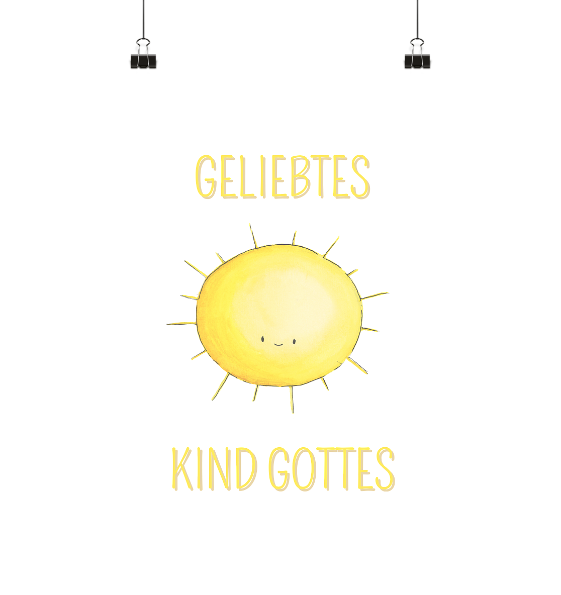 Geliebtes Kind Gottes - Poster Din A3 (hoch) - wertvoll und geliebt