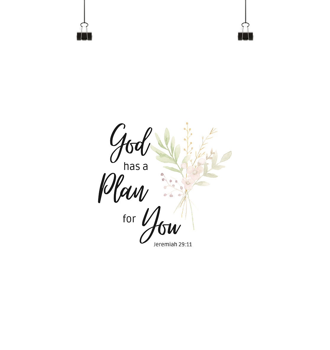 Jeremiah 29:11 - Poster Din A3 (hoch) - wertvoll und geliebt