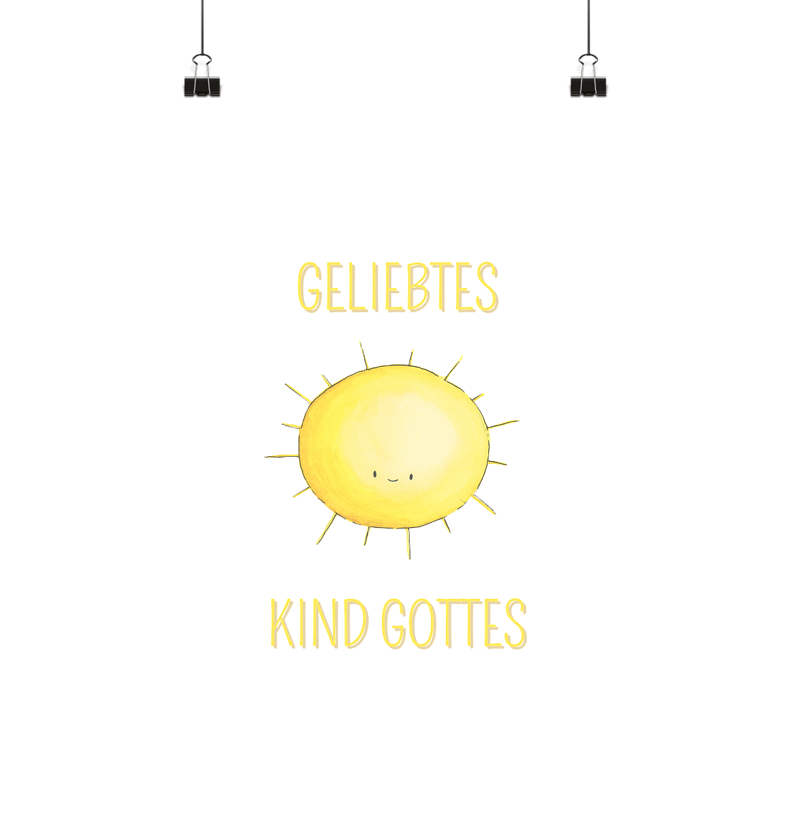 Geliebtes Kind Gottes - Poster Din A3 (hoch) - wertvoll und geliebt