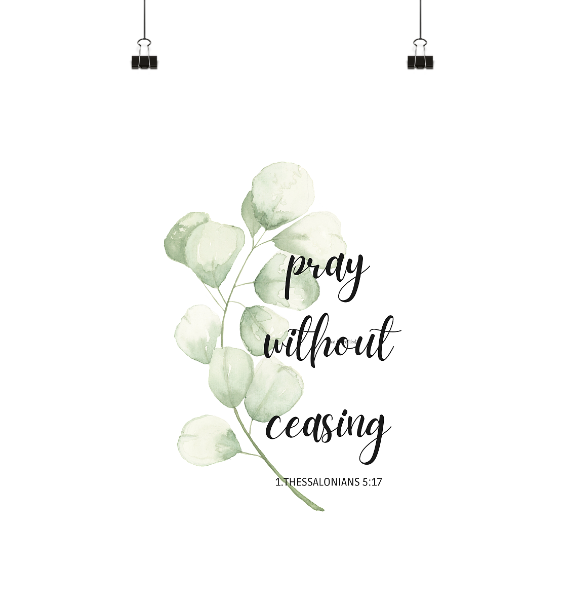 pray without ceasing - Poster Din A3 (hoch) - wertvoll und geliebt