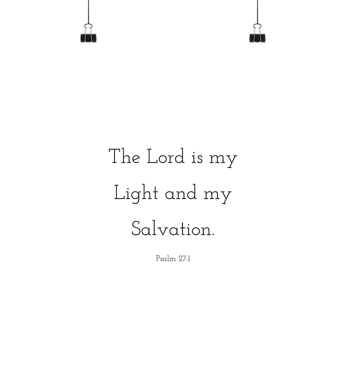 Psalm 27:1 - Poster Din A4 (hoch) - wertvoll und geliebt