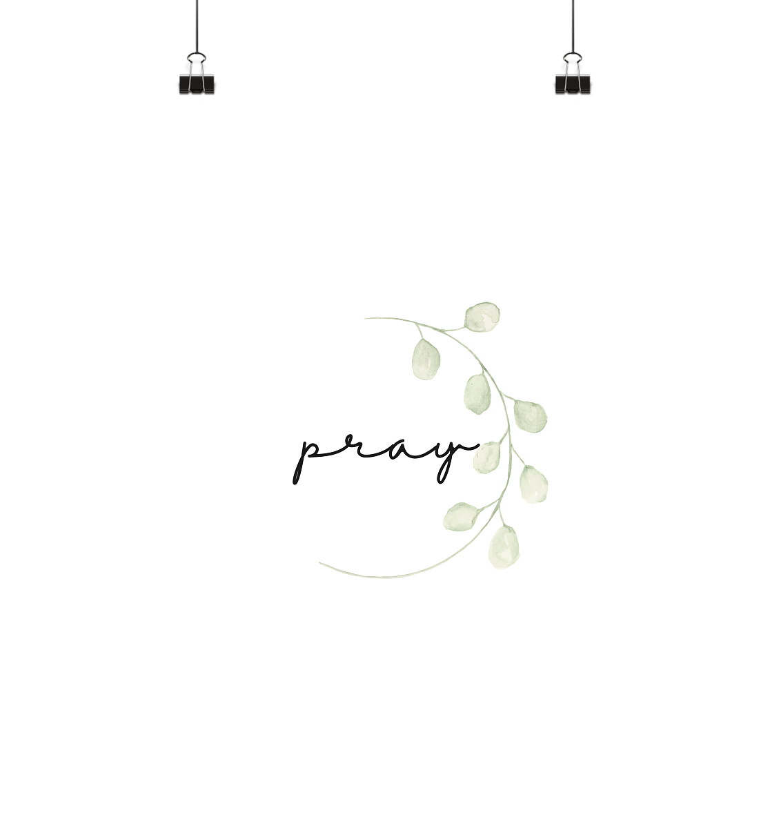 pray - Poster Din A4 (hoch) - wertvoll und geliebt