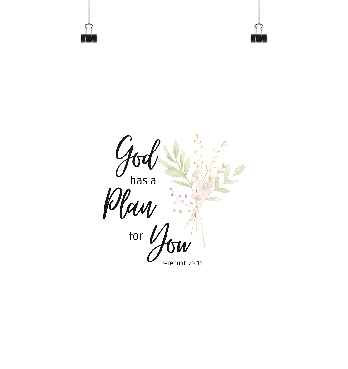 Jeremiah 29:11 - Poster Din A4 (hoch) - wertvoll und geliebt
