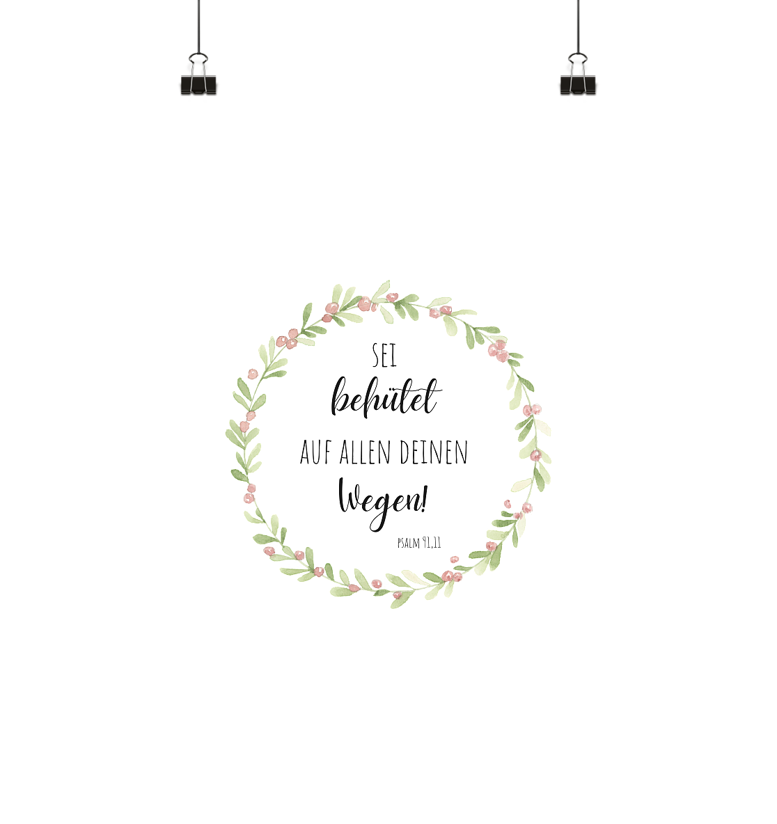 Sei behütet - Poster Din A4 (hoch) - wertvoll und geliebt