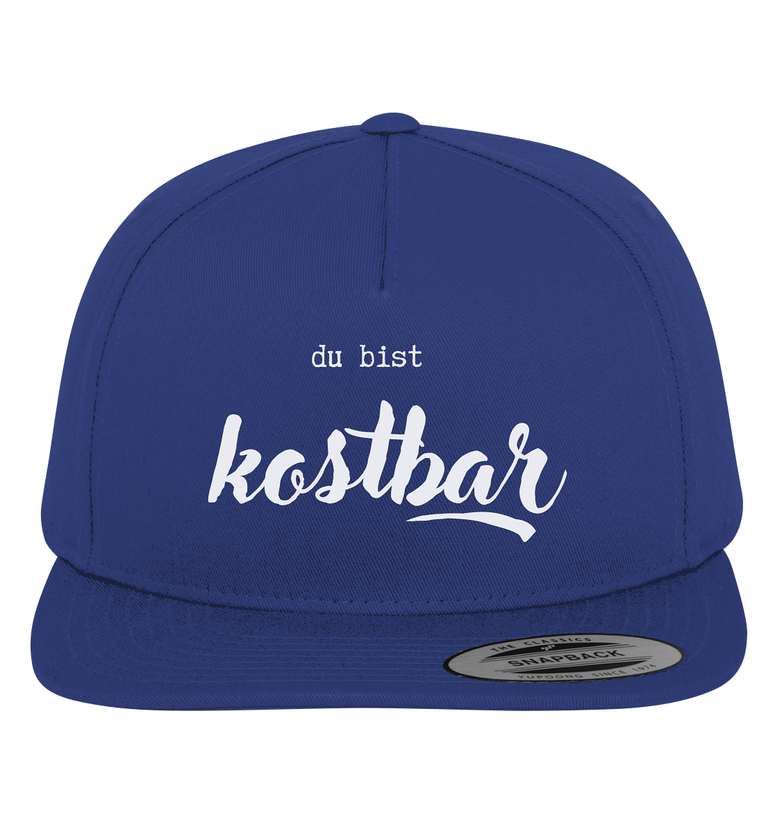 du bist kostbar - Premium Snapback - wertvoll und geliebt