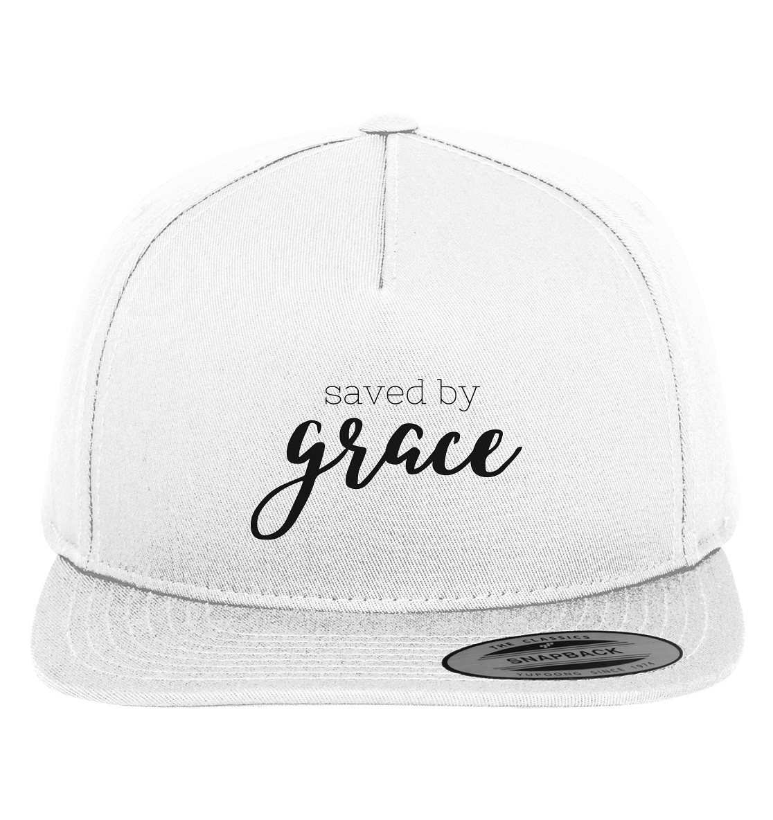 Saved by grace - Premium Snapback - wertvoll und geliebt