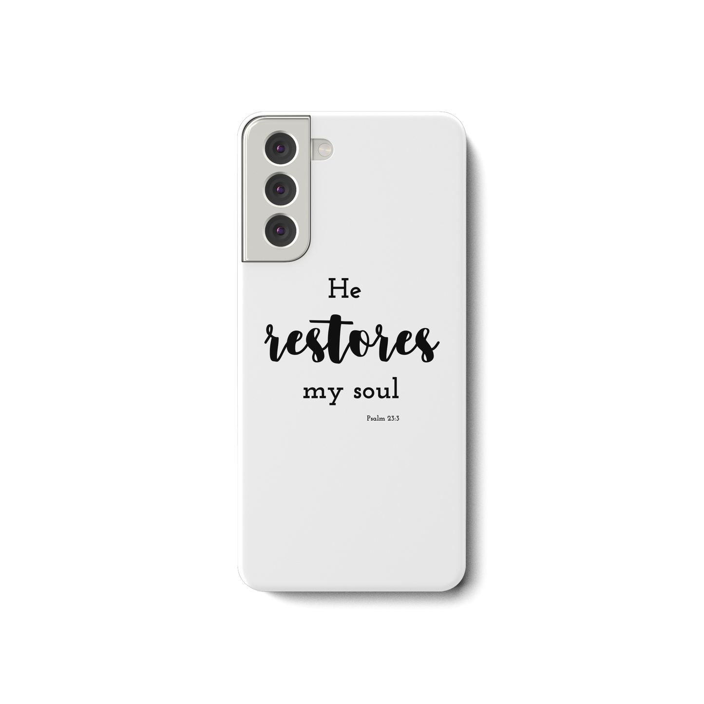 He restores my soul - Samsung Galaxy S21 Handyhülle - wertvoll und geliebt