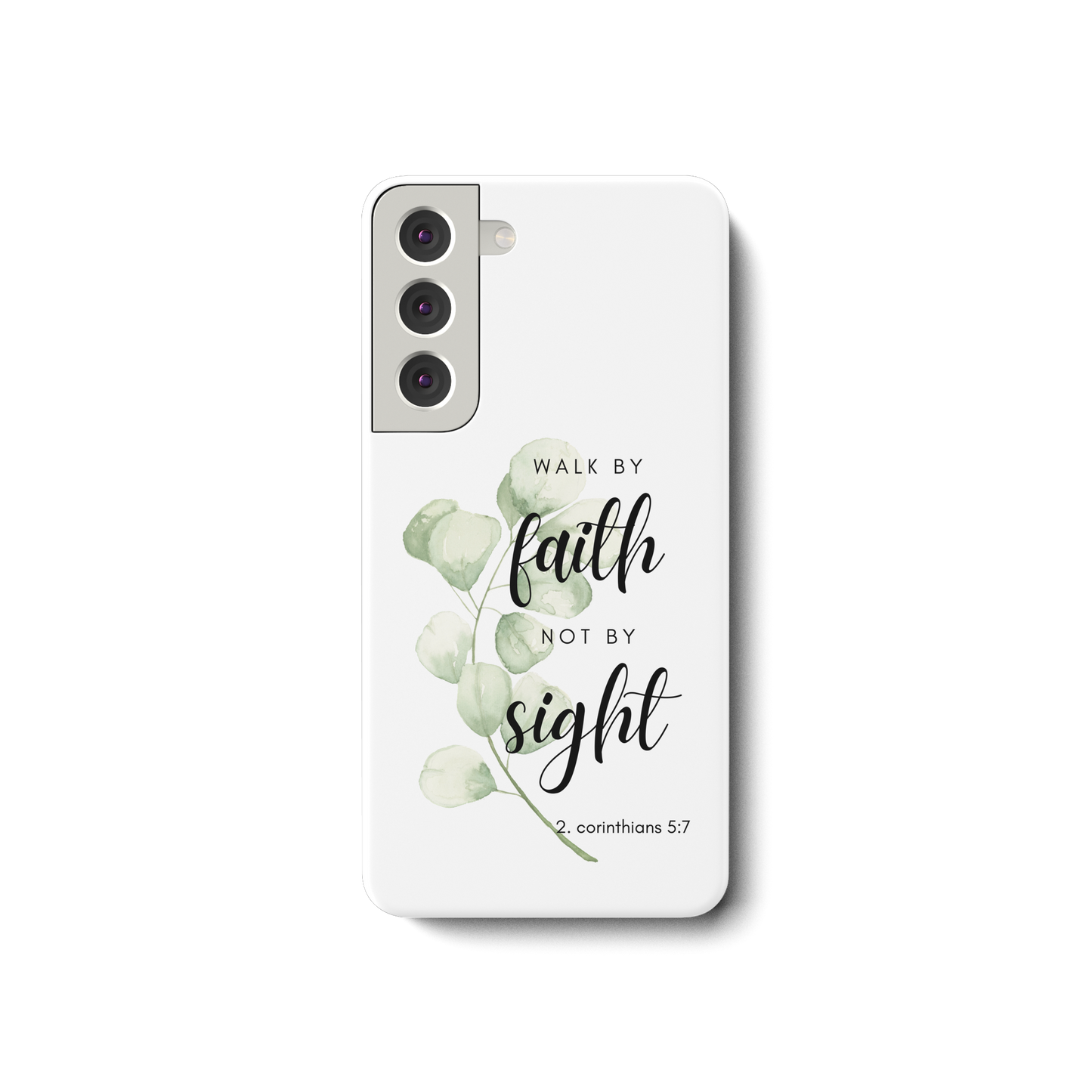 Walk by faith - Samsung Galaxy S22 Handyhülle - wertvoll und geliebt
