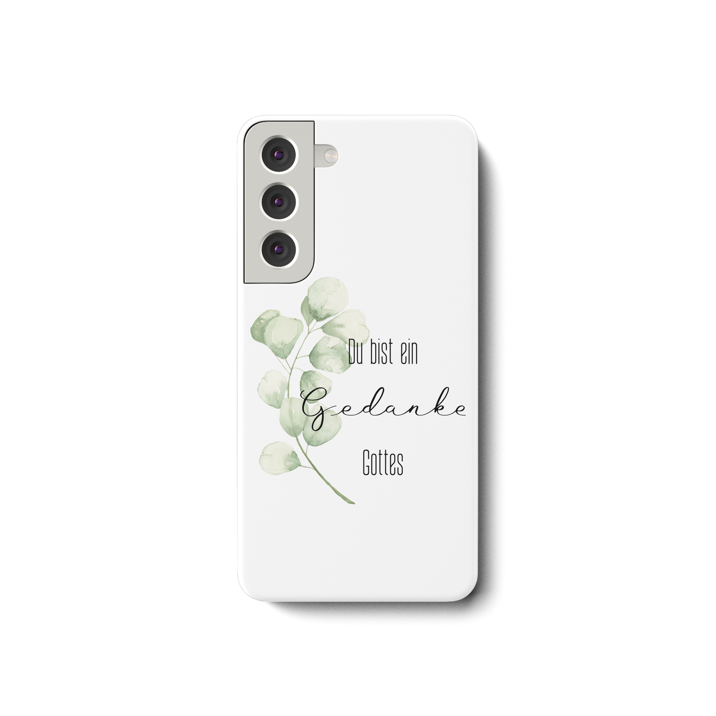 Du bist ein Gedanke Gottes - Samsung Galaxy S22 Handyhülle - wertvoll und geliebt