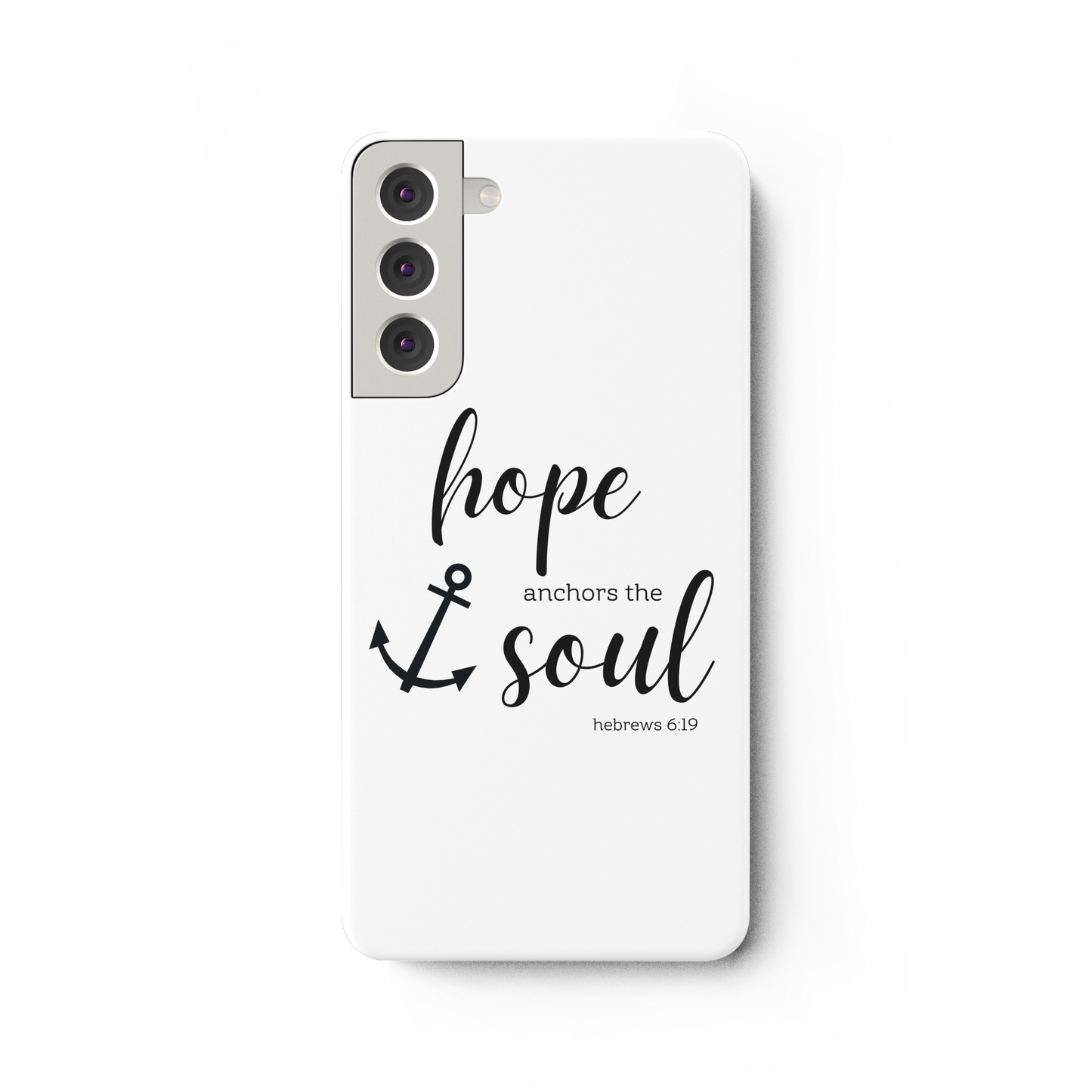 hope anchors the soul - Samsung Galaxy S22 Plus Handyhülle - wertvoll und geliebt
