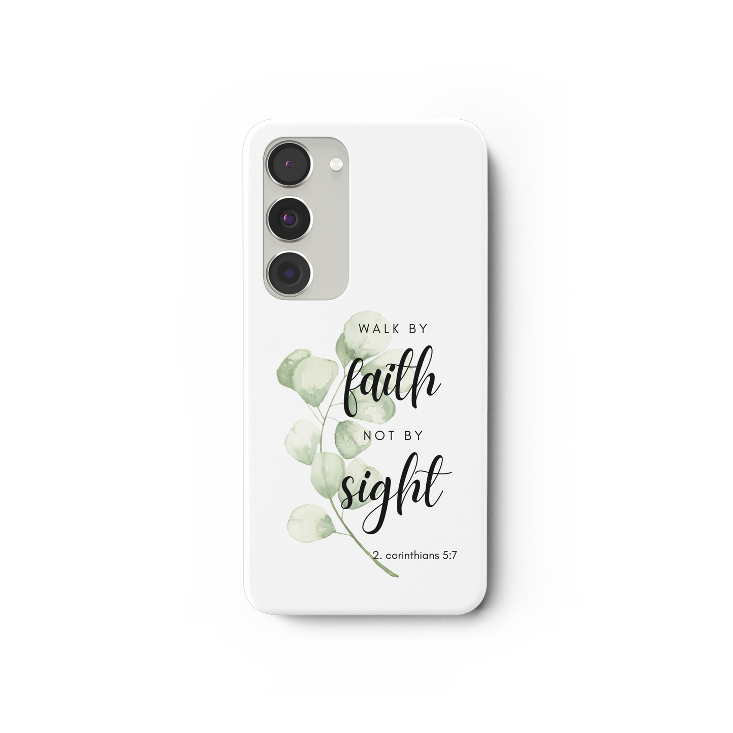 Walk by faith - Samsung Galaxy S23 Handyhülle - wertvoll und geliebt
