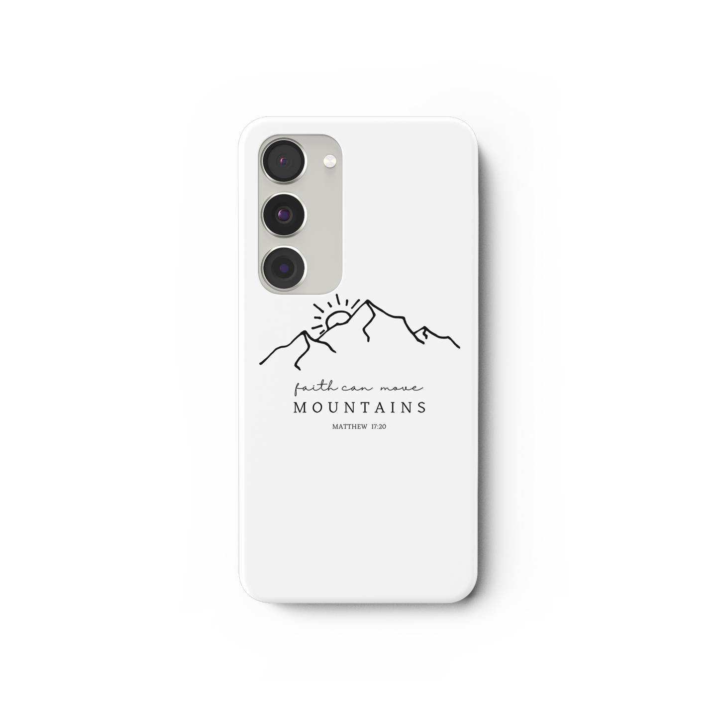 Faith can move mountains - Samsung Galaxy S23 Handyhülle - wertvoll und geliebt