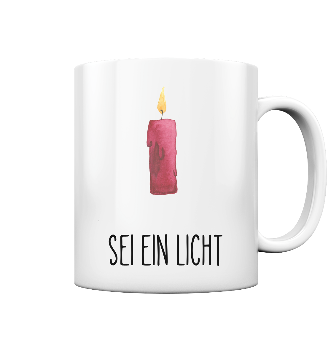 Sei ein Licht - Tasse glossy - wertvoll und geliebt