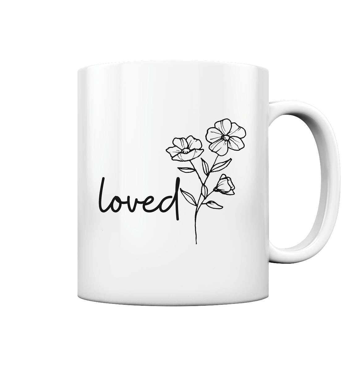 loved - Tasse glossy - wertvoll und geliebt