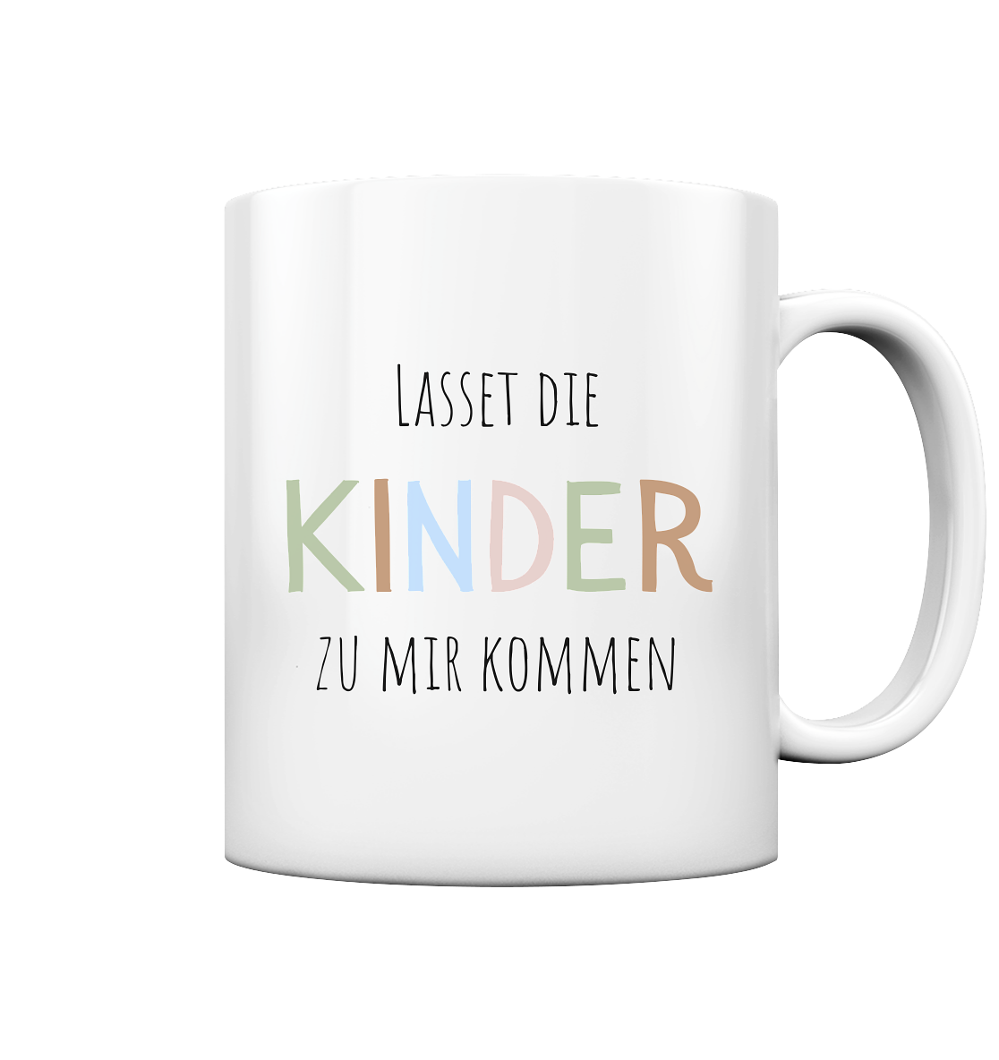 Lasset die Kinder zu mir kommen - Tasse glossy - wertvoll und geliebt