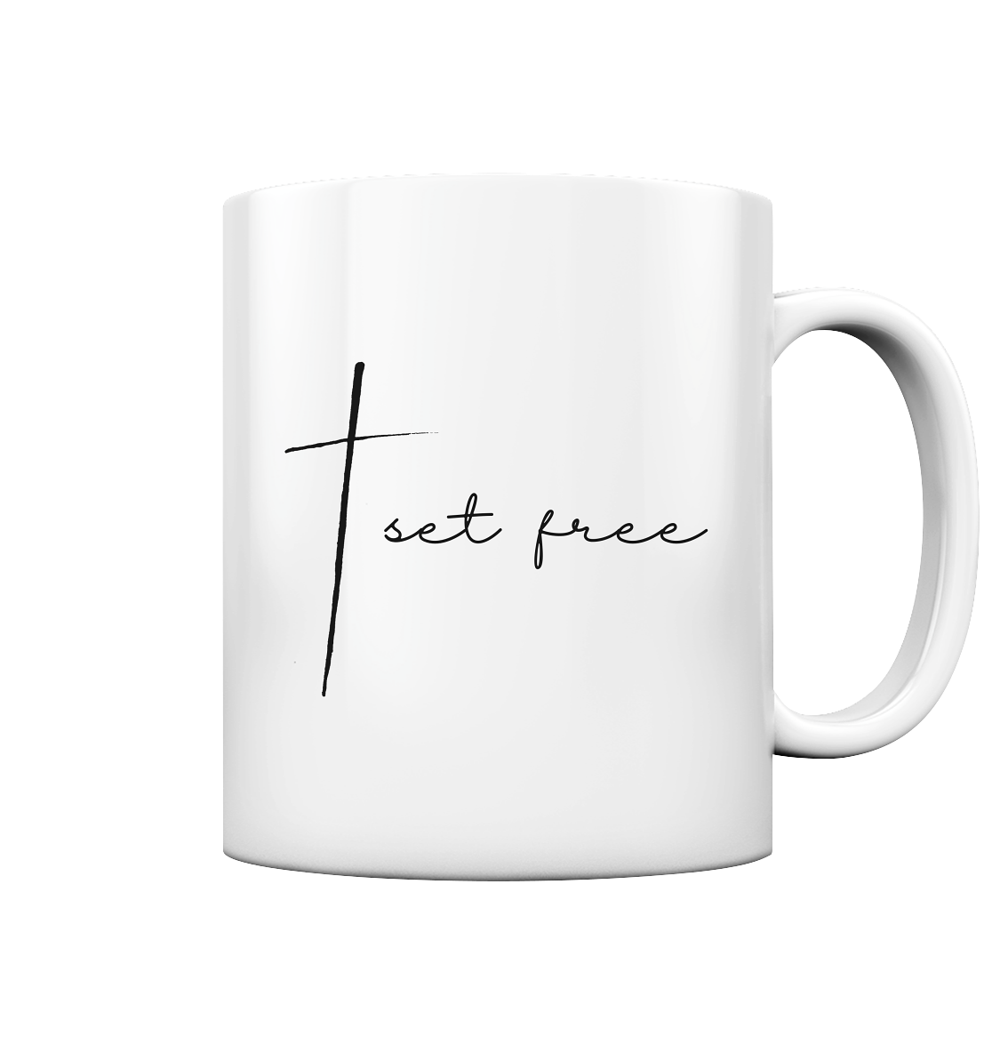 set free - Tasse glossy - wertvoll und geliebt