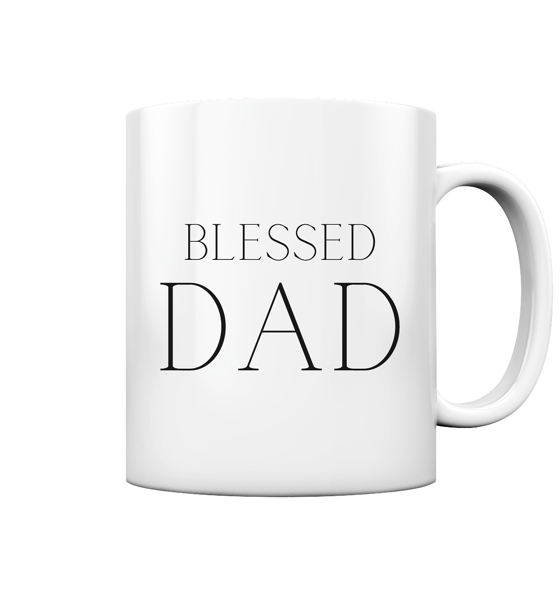blessed dad - Tasse glossy - wertvoll und geliebt