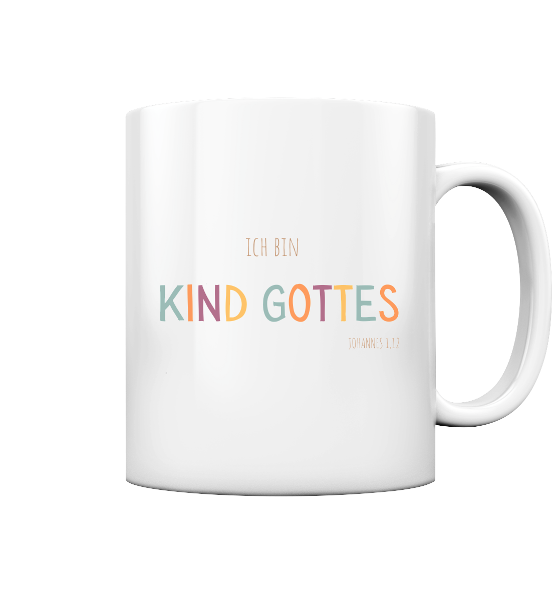 Kind Gottes - Tasse glossy - wertvoll und geliebt