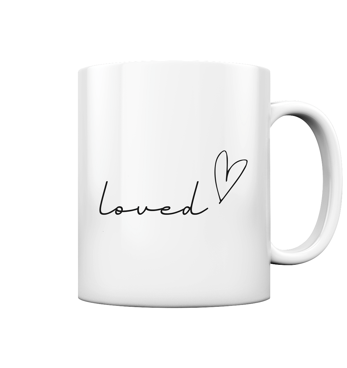 loved - Tasse glossy - wertvoll und geliebt