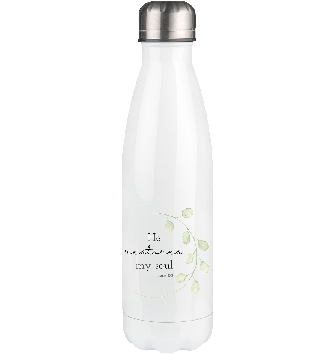 He restores my soul - Thermoflasche 500ml - wertvoll und geliebt