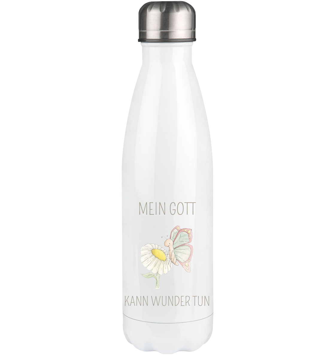 Mein Gott kann Wunder tun - Thermoflasche 500ml - wertvoll und geliebt