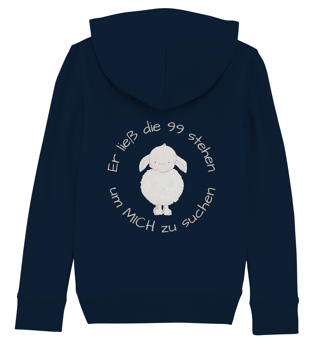 Er ließ die 99 stehen - Kids Organic Hoodie - wertvoll und geliebt 