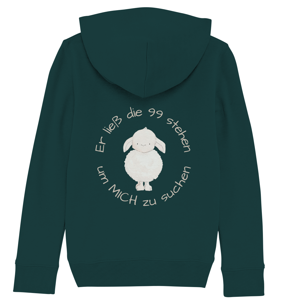 Er ließ die 99 stehen - Kids Organic Hoodie - wertvoll und geliebt 