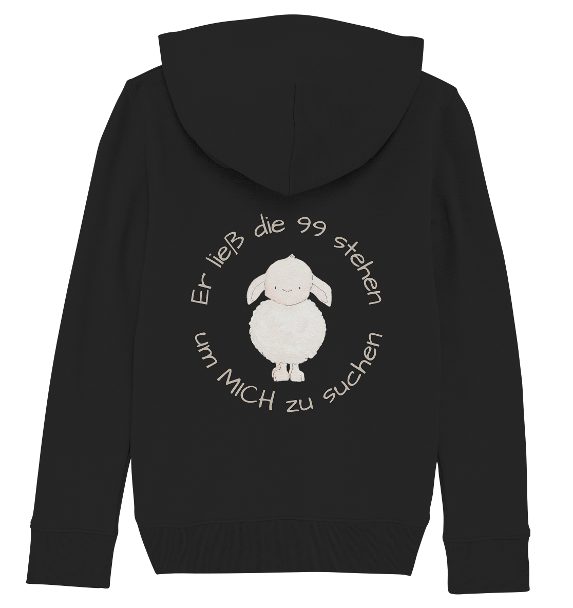 Er ließ die 99 stehen - Kids Organic Hoodie - wertvoll und geliebt 