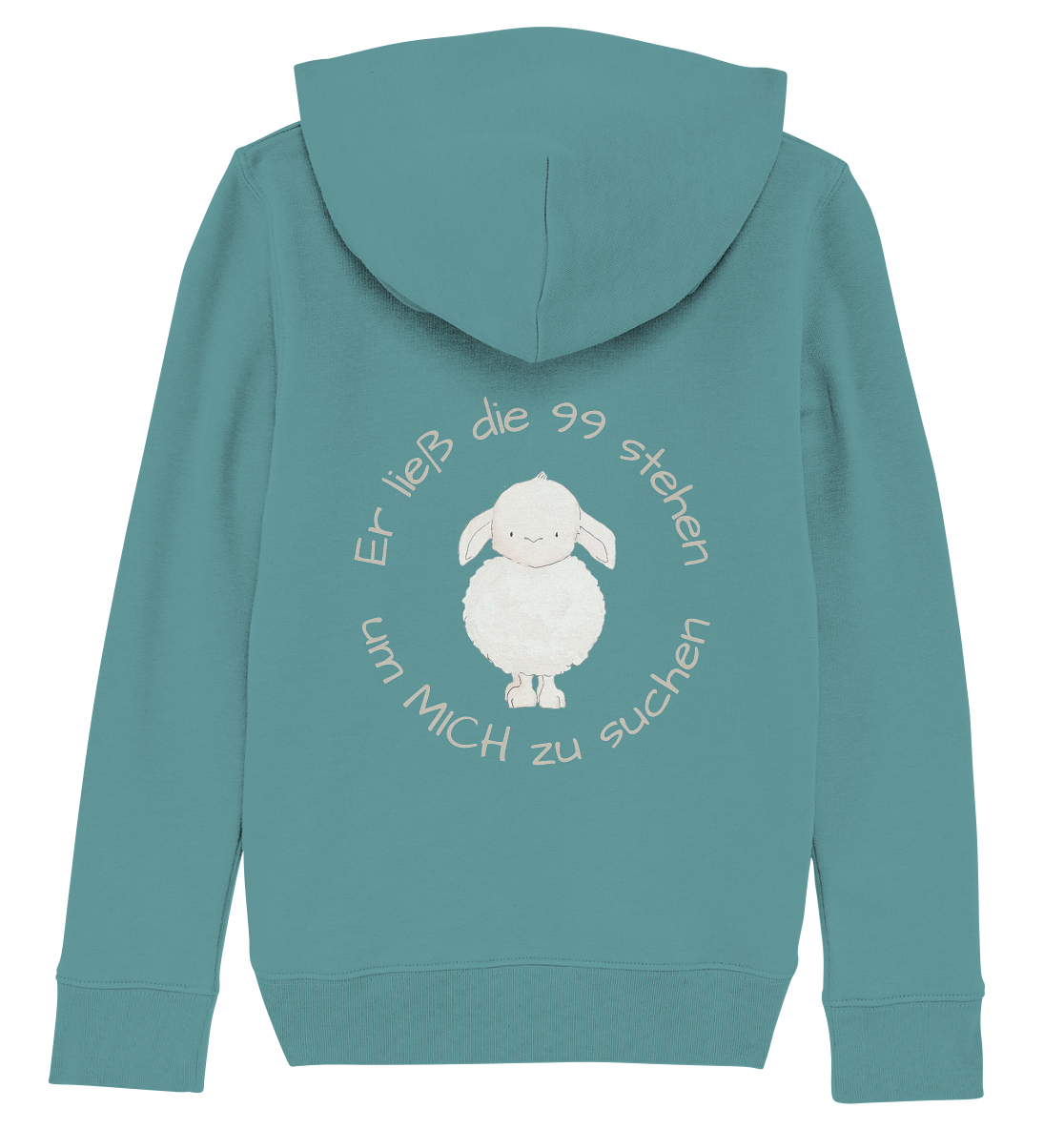 Er ließ die 99 stehen - Kids Organic Hoodie - wertvoll und geliebt 