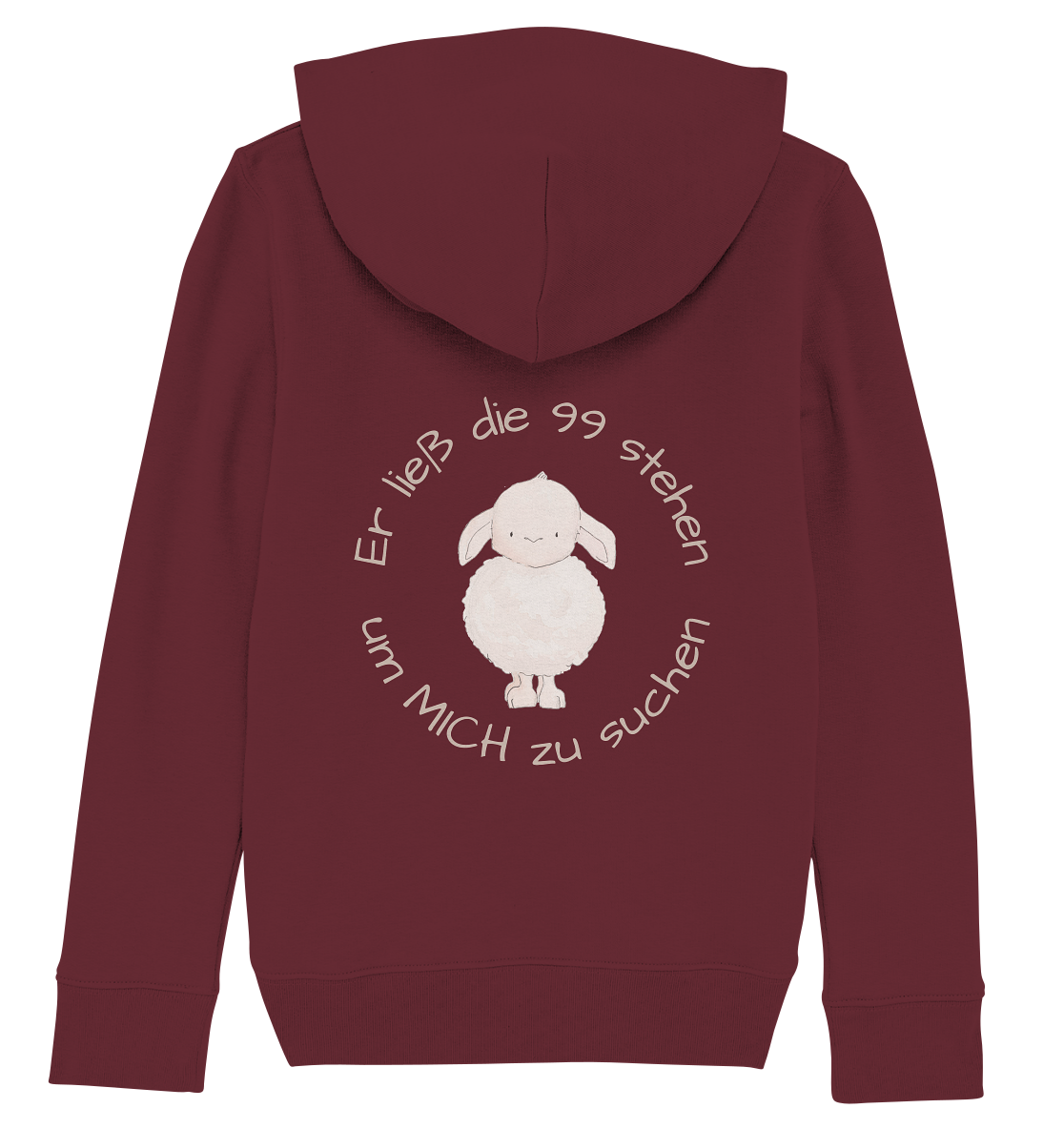 Er ließ die 99 stehen - Kids Organic Hoodie - wertvoll und geliebt 
