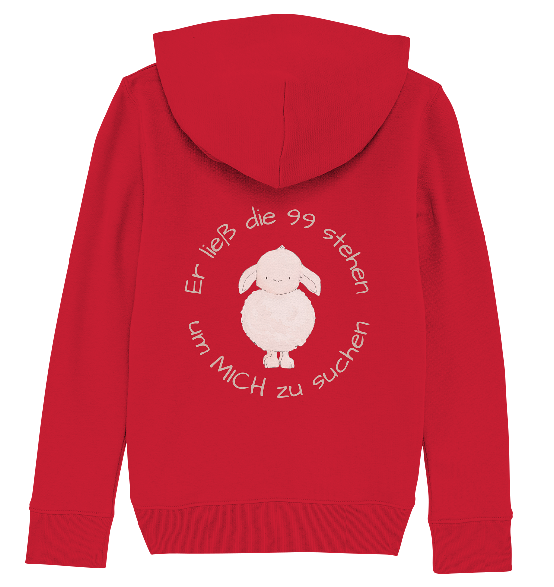 Er ließ die 99 stehen - Kids Organic Hoodie - wertvoll und geliebt 