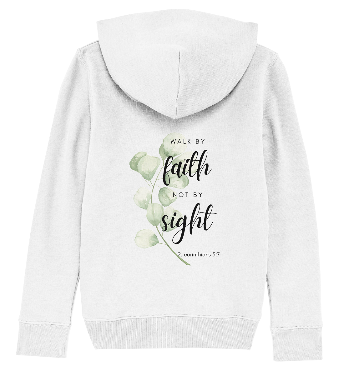 Walk by faith - Kids Organic Hoodie - wertvoll und geliebt 