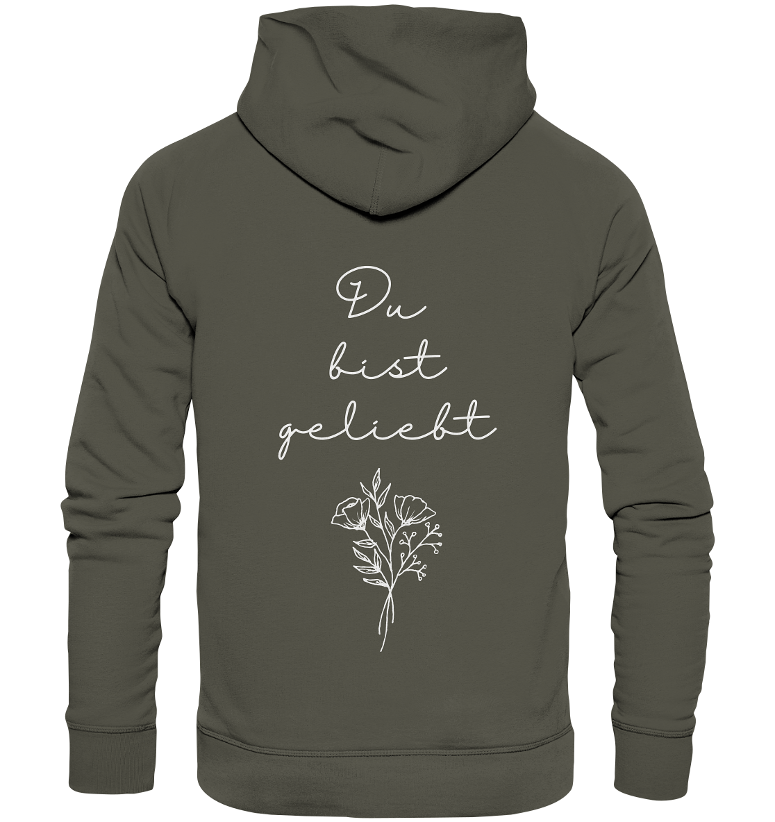 Du bist geliebt - Organic Basic Hoodie - wertvoll und geliebt 