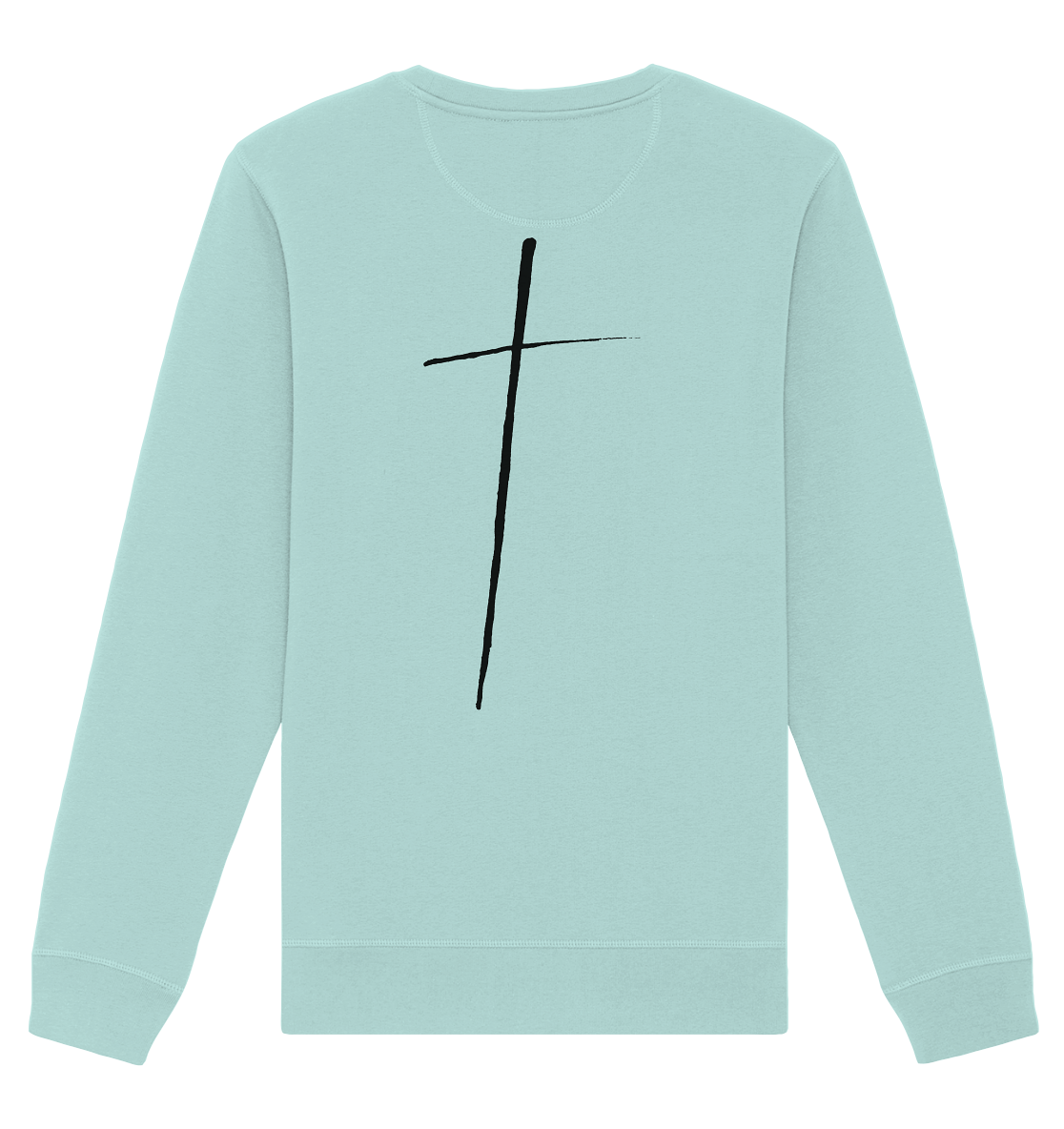 Cross - Organic Basic Unisex Sweatshirt - wertvoll und geliebt 