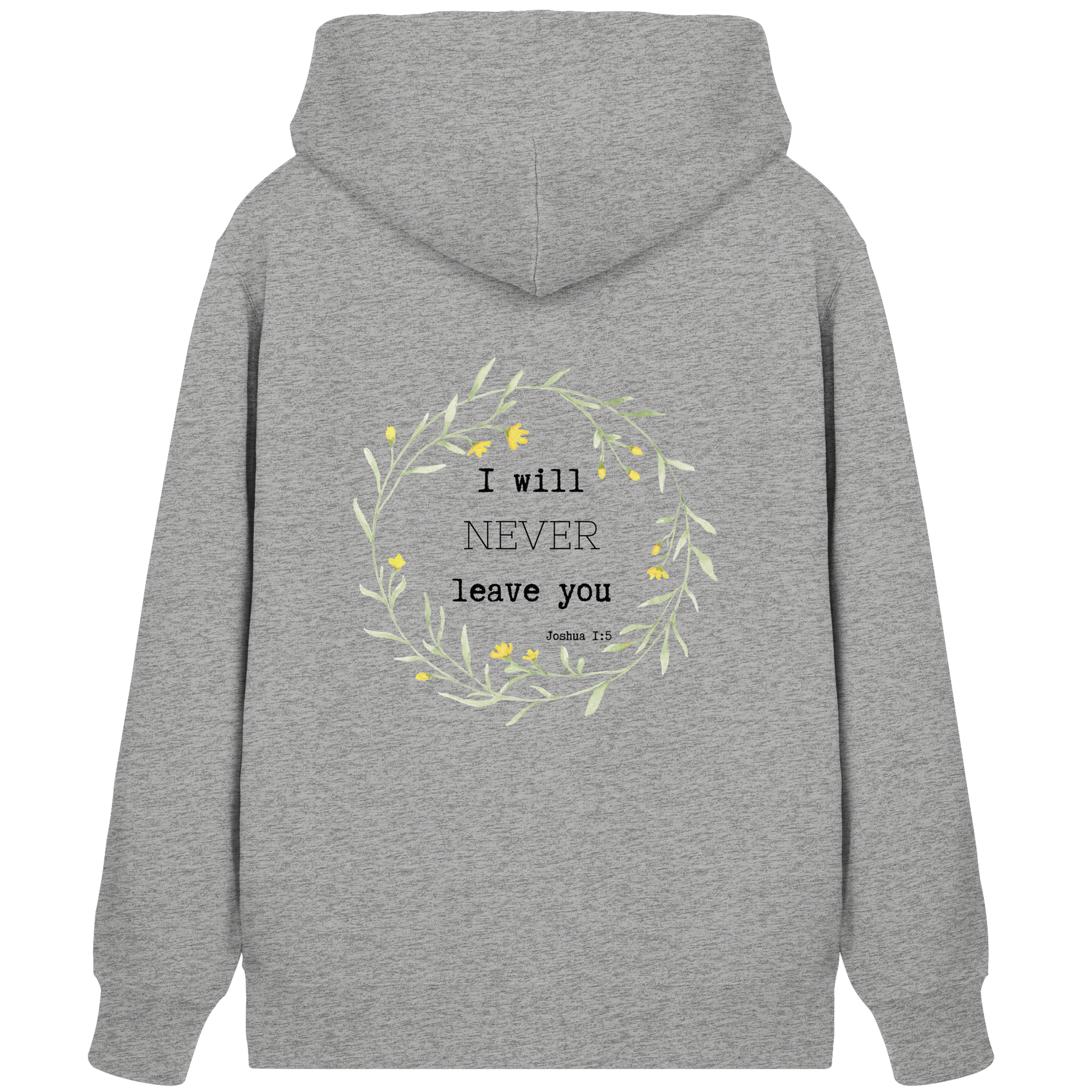 I will never leave you - Organic Zipper - wertvoll und geliebt 
