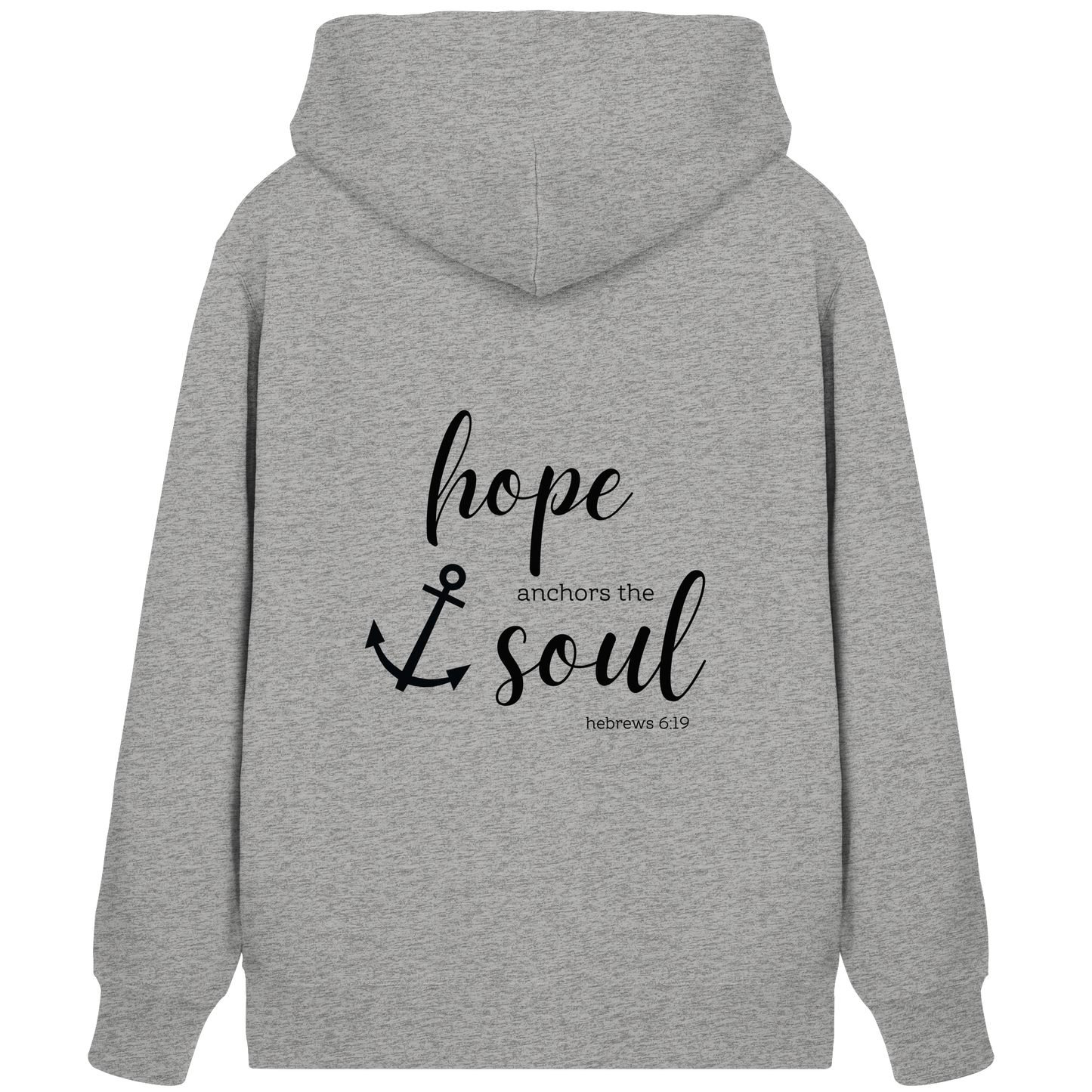 hope anchors the soul - Organic Zipper - wertvoll und geliebt 